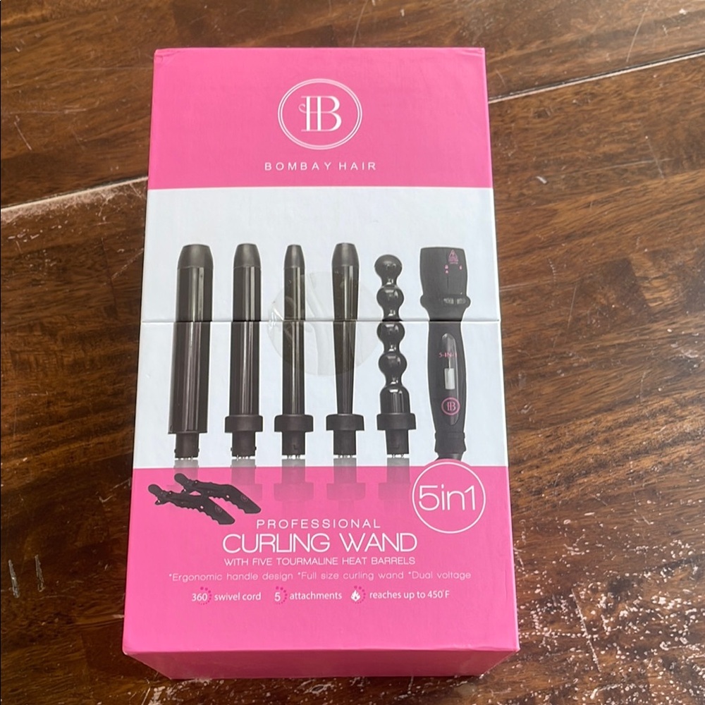 Bombay Hair Curling Wand Set 4 Replacement Barrels ONLY New In Box